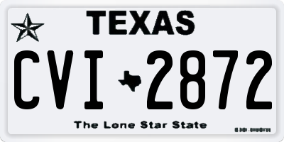 TX license plate CVI2872