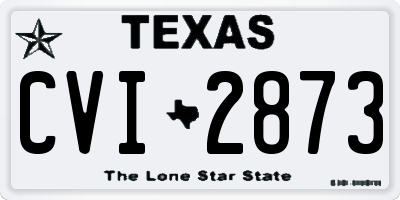 TX license plate CVI2873