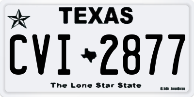 TX license plate CVI2877