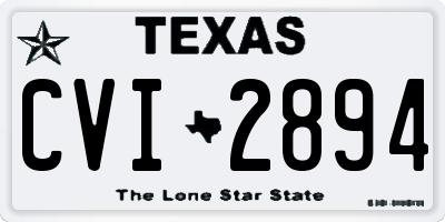 TX license plate CVI2894
