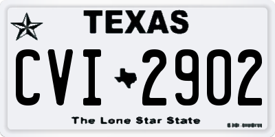 TX license plate CVI2902