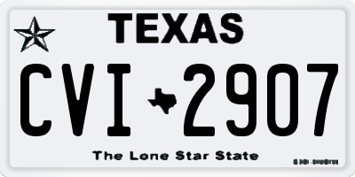 TX license plate CVI2907