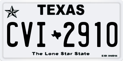 TX license plate CVI2910