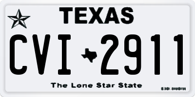 TX license plate CVI2911