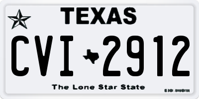TX license plate CVI2912