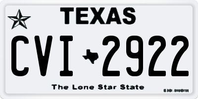 TX license plate CVI2922
