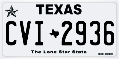 TX license plate CVI2936