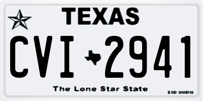 TX license plate CVI2941