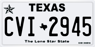 TX license plate CVI2945