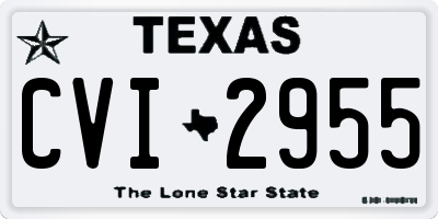 TX license plate CVI2955