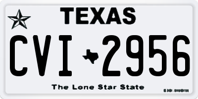 TX license plate CVI2956
