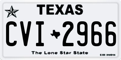 TX license plate CVI2966