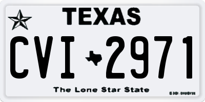 TX license plate CVI2971