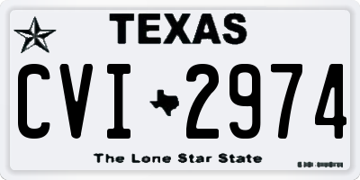 TX license plate CVI2974
