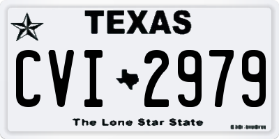 TX license plate CVI2979