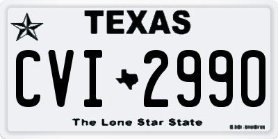 TX license plate CVI2990