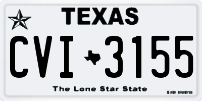 TX license plate CVI3155