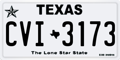 TX license plate CVI3173
