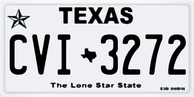 TX license plate CVI3272