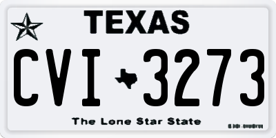 TX license plate CVI3273
