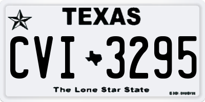 TX license plate CVI3295