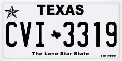 TX license plate CVI3319