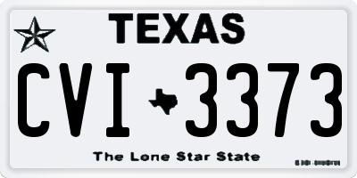 TX license plate CVI3373
