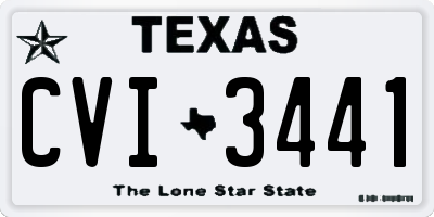 TX license plate CVI3441
