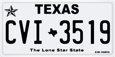 TX license plate CVI3519