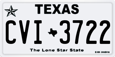 TX license plate CVI3722
