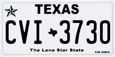 TX license plate CVI3730
