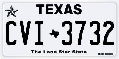 TX license plate CVI3732