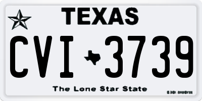 TX license plate CVI3739