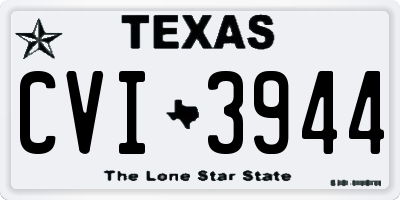TX license plate CVI3944