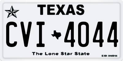 TX license plate CVI4044