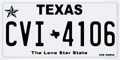 TX license plate CVI4106