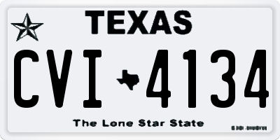 TX license plate CVI4134