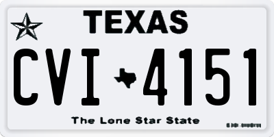 TX license plate CVI4151