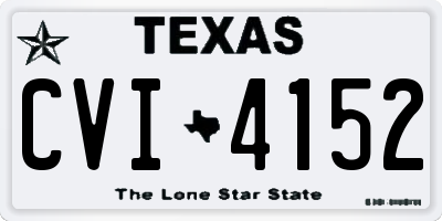 TX license plate CVI4152