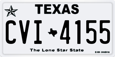TX license plate CVI4155