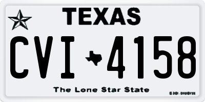 TX license plate CVI4158