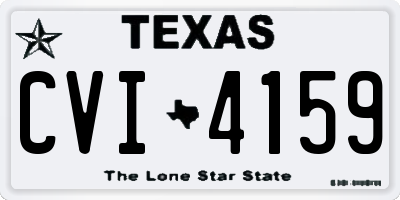 TX license plate CVI4159