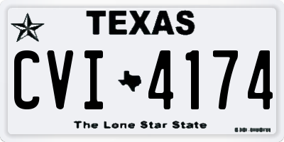 TX license plate CVI4174