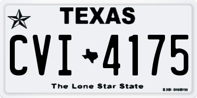 TX license plate CVI4175