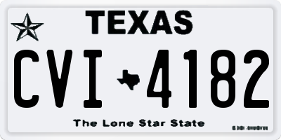 TX license plate CVI4182