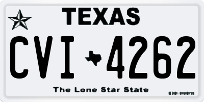 TX license plate CVI4262