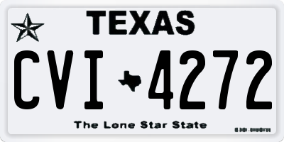 TX license plate CVI4272