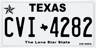 TX license plate CVI4282