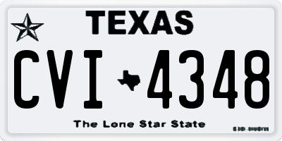 TX license plate CVI4348