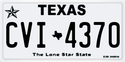 TX license plate CVI4370